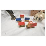 VintageTurkey Planter, Cufflinks, Cardboard Houses