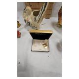 VintageTurkey Planter, Cufflinks, Cardboard Houses