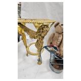 Vintage Doll, Bear, Candlesticks and Figurines