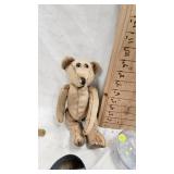 Vintage Doll, Bear, Candlesticks and Figurines