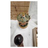 Celluoid Toy, Victorian Lady,  Trinket Basket