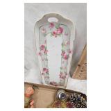 Celluoid Toy, Victorian Lady,  Trinket Basket