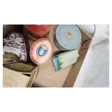 Beaded Purse, Wood Scarf Box,  vintage Powder Boxes