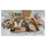 Vintage Trinkets and Knick Knacks as pictured