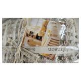 Wicker Basket and Throw, like new in package