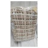 Wicker Basket and Throw, like new in package