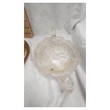 Dog Statue, Candle Holder, Pulled Glass Artwork Flower Vase
