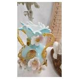Dog Statue, Candle Holder, Pulled Glass Artwork Flower Vase