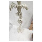 Dog Statue, Candle Holder, Pulled Glass Artwork Flower Vase