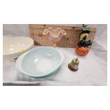 Pyrex Bowl, Halloween Décor, Fenton Persian Medallion Compote
