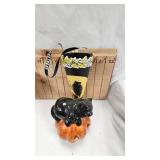 Pyrex Bowl, Halloween Décor, Fenton Persian Medallion Compote