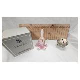 Fenton Glass Bell w/box and Nippon Porcelain