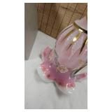 Fenton Glass Bell w/box and Nippon Porcelain