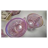 Fenton Dusty Rose Miniature Punch Set w/Box