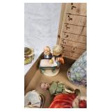 Nippon Vase,  Misc Porcelain Figures and Vintage Lamp