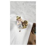 Nippon Vase,  Misc Porcelain Figures and Vintage Lamp