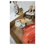 Nippon Vase,  Misc Porcelain Figures and Vintage Lamp