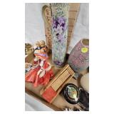 Nippon Vase,  Misc Porcelain Figures and Vintage Lamp