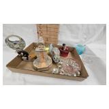 Misc Vintage Glassware, Nippon and Vintage Lamps