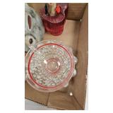 Misc Vintage Glassware, Nippon and Vintage Lamps