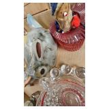 Misc Vintage Glassware, Nippon and Vintage Lamps