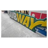 Subway Polymer Sign(Like New) Approx 8