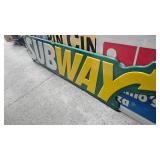 Subway Polymer Sign(Like New) Approx 8