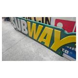 Subway Polymer Sign(Like New) Approx 8