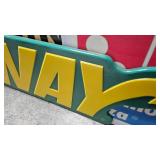 Subway Polymer Sign(Like New) Approx 8