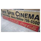 Twin Spin Cinema/Cocacola Advertising Sign