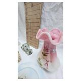 Fenton Roselene Vase and Vintage Items