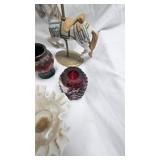 Fenton Hand Painted Glass Vase