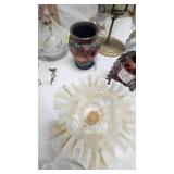 Fenton Hand Painted Glass Vase