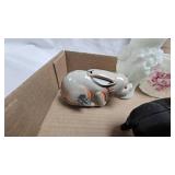 Chalet Glass Bowl, Cast Iron Elephant bank