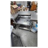 Stainless Side Warmer Table from Drive Thru at Restaurant