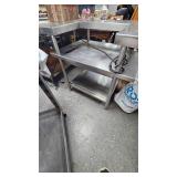 Stainless Side Warmer Table from Drive Thru at Restaurant