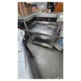 Stainless Side Warmer Table from Drive Thru at Restaurant
