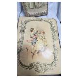 Pair of Vintage Floral Lamps