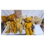 Vintage Teddy Bear Lot-Most are Jointed