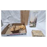 Porcelain Ceramic Plaque and Other
