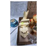 Carnival Chalkware figures and bookends