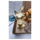 Carnival Chalkware figures and bookends