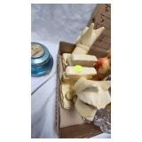 Carnival Chalkware figures and bookends