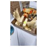 Carnival Chalkware figures and bookends