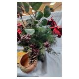 Roseville Vintage Planter and Christmas