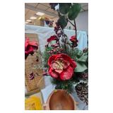Roseville Vintage Planter and Christmas