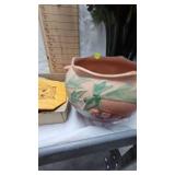 Roseville Vintage Planter and Christmas