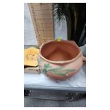 Roseville Vintage Planter and Christmas