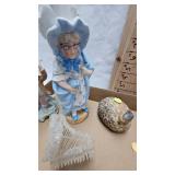 Frienship Ball, Fenton Egg, Porcelain Figures