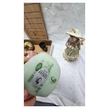 Frienship Ball, Fenton Egg, Porcelain Figures